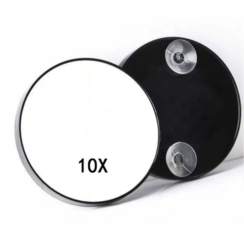 Round magnifying makeup mirror - round,