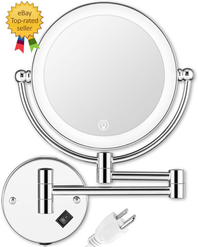 Wall mounted makeup mirror - mounted,