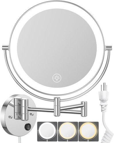 Wall mounted led makeup - mounted,