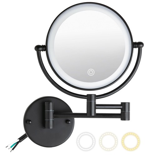 Wall mounted lighted makeup - lighted,